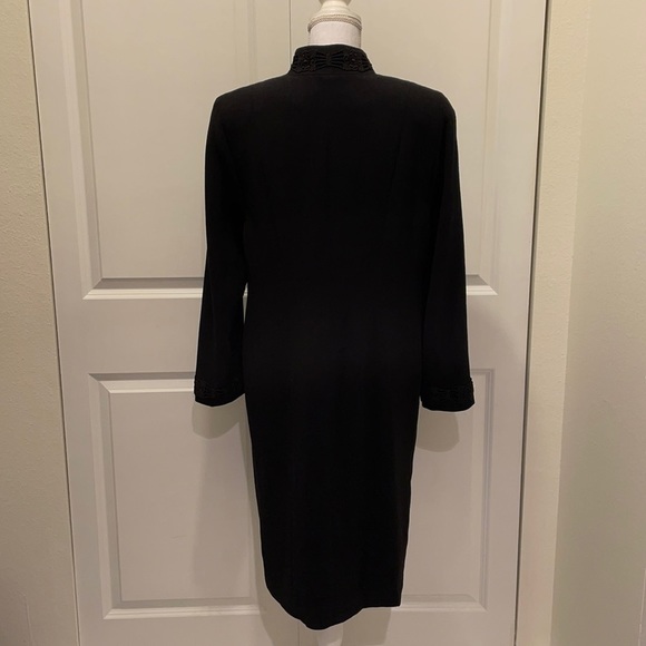Marisa Minicucci Black Long Sleeve Zip Up Dress - Picture 3 of 16